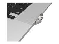 Compulocks Ledge Lock Adapter for MacBook Pro 16" (2019) with Combination Cable Lock - Sikkerhetssporlåsadapter - sølv - med kombinasjonskabellås - for Apple MacBook Pro 16" (Late 2019) MBPR16LDG01CL