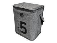 NAOTIC FIVE PACK - Bærepose for 5 nettbrett - svært motstandsdyktig resirkulert materiale (RPET) - grå, svart - inntil 12" 903000