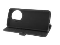 Insmat Exclusive - Lommebok for mobiltelefon - ekte skinn, termoplast-polyuretan (TPU) - svart - for OnePlus 11 5G 650-3139