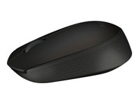 Logitech B170 - Mus - optisk - 3 knapper - trådløs - 2.4 GHz - USB trådløs mottaker - svart 910-004798