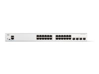Cisco Catalyst 1200-24T-4X - Switch - L3 - smart - 24 x 10/100/1000 + 4 x 10Gb Ethernet SFP+ - rackmonterbar - gjenfabrikert C1200-24T-4X-RF