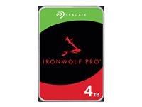 Seagate IronWolf Pro ST4000NT001 - Harddisk - 4 TB - intern - 3.5" - SATA 6Gb/s - 7200 rpm - buffer: 256 MB - med 3-års Seagate Rescue Data Recovery ST4000NT001