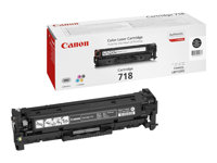 Canon 718 Black - Svart - original - tonerpatron - for ImageCLASS LBP7200; i-SENSYS MF8330, MF8350; Laser Shot LBP-7200; Satera MF8330, MF8350 2662B002