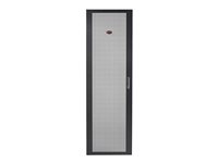 APC NetShelter SV Perforated Flat Door - Rackdør - svart - 42U - for P/N: NBPD0160A, NBWL0355A, SMX3000HV-BR, SRT1000RMXLI, SRT1000RMXLI-NC, SRT1500RMXLA-NC AR702480