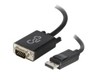 C2G 1m DisplayPort to VGA Adapter Cable - DP to VGA - Black - DisplayPort-kabel - DisplayPort (hann) til HD-15 (VGA) (hann) - 1 m - svart 84331