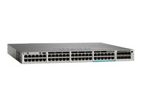 Cisco Catalyst 3850-12X48U-E - Switch - L3 - Styrt - 48 x 10/100/1000 (UPOE) - stasjonær, rackmonterbar - UPOE (630 W) - oppusset WS-C385012X48UE-RF