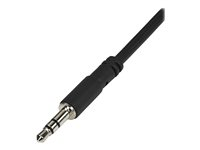 StarTech.com 3.5mm Audio Extension Cable - Slim Audio Splitter Y Cable and Headphone Extender - Male to 2x Female AUX Cable (MUY1MFFS) - Lydsplitter - mini-phone stereo 3.5 mm hann til mini-phone stereo 3.5 mm hunn - 20 cm - svart - for P/N: MU15MMS, MU6MMS MUY1MFFS