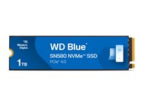 WD Blue SN580 WDS100T3B0E - SSD - 1 TB - intern - M.2 2280 - PCIe 4.0 x4 (NVMe) WDS100T3B0E