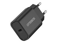 OtterBox - Strømadapter - 20 watt - PD (24 pin USB-C) - svart 78-81338