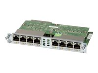 Cisco Gigabit EtherSwitch EHWIC - Switch - Styrt - 8 x 10/100/1000 - plugg-in-modul EHWIC-D-8ESG=