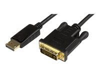 StarTech.com DisplayPort to DVI Converter Cable - DP to DVI Adapter - 3ft - 1920x1200 (DP2DVI2MM3) - Skjermkabel - DisplayPort (hann) til DVI-D (hann) - 91.4 cm - svart - for P/N: DK30CH2DEP, DK30CH2DEPUE DP2DVI2MM3