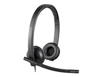 Logitech USB Headset H570e - Hodesett - on-ear - kablet 981-000575