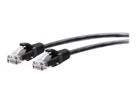 C2G 20ft (6.1m) Cat6a Snagless Unshielded (UTP) Slim Ethernet Network Patch Cable - Black - Koblingskabel - RJ-45 (hann) til RJ-45 (hann) - 6.1 m - 4.8 mm - UTP - CAT 6a - formstøpt, uten hindringer - svart C2G30151