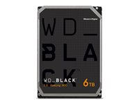 WD Black WD6004FZBX - Harddisk - 6 TB - gaming - intern - 3.5" - SATA 6Gb/s - 7200 rpm - buffer: 256 MB WD6004FZBX