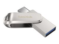 SanDisk Ultra Dual Drive Luxe - USB-flashstasjon - 128 GB - USB 3.1 Gen 1 / USB-C SDDDC4-128G-G46