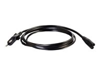 C2G Non-Polarised Power Cord - Strømkabel - power IEC 60320 C7 til power CEE 7/7 (hann) - AC 250 V - 1 m - formstøpt - svart 80616