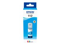 Epson EcoTank 112 - 70 ml - cyan - original - blekkrefill - for EcoTank L11160, L15150, L15160, L6460, L6490, L6550, L6570, L6580; EcoTank Pro L15180 C13T06C24A