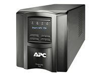 APC Smart-UPS SMT750IC - UPS - AC 220/230/240 V - 500 watt - 750 VA - RS-232, USB - utgangskontakter: 6 - svart - med APC SmartConnect SMT750IC