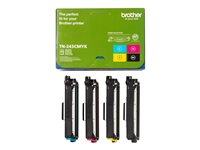 Brother TN243CMYK Value Pack - 4-pack - svart, gul, cyan, magenta - original - tonerpatron - for Brother DCP-L3510, L3517, L3550, HL-L3210, L3230, L3270, MFC-L3710, L3730, L3750, L3770 TN243CMYK