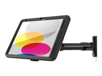 Compulocks iPad 10th-11th (A16) Gen PowerMove Swing Wall Mount Black - Monteringssett (veggmontering) - for nettbrett - sving - svart - skjermstørrelse: 10.9" - for Apple 10.9-inch iPad (10. generasjon) 827BPMIP109