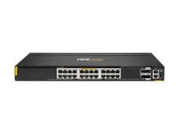 HPE Aruba Networking CX 6300L 24p Smart Rate 1G/2.5G/5G/10G Class6 PoE 2p 50G and 2p 25G L2 Switch - Switch - L3 - 24 x 1/2.5/5/10GBase-T (PoE++) + 2 x 50 Gigabit Ethernet SFP56 + 2 x 25 Gigabit SFP28 (opplink) - rackmonterbar - PoE++ S3L75A