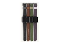 OtterBox Symmetry - Bånd for smart armbåndsur - 41/40/38mm, kaktuslær - plomme luksus - for Apple Watch Hermès Series 7, Hermès Series 9, Nike Series 7, Series 10, Series 8, Series 9 77-95607