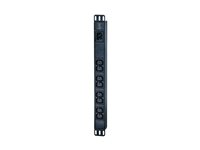 APC Easy Basic Rack PDU EPDU1016B - Strømfordelerenhet (kan monteres i rack) - AC 200/208/230 V - 3680 VA - inngang: IEC 60320 C20 - utgangskontakter: 8 (power IEC 60320 C13) - 1U - 2.5 m kabel - svart - for P/N: AR106V, SCL400RMJ1U, SCL500RMI1UC, SCL500RMI1UNC, SMTL1000RMI2UC, SMTL750RMI2UC EPDU1016B