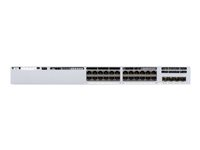 Cisco Catalyst 9300L Mini - Network Advantage - switch - L3 - Styrt - 24 x 10/100/1000 (UPOE) + 4 x 25 Gigabit SFP (opplink) - rackmonterbar - UPOE C9300LM-24U-4Y-A