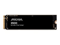 Micron 2500 - SSD - kryptert - 1 TB - intern - M.2 2280 - PCIe 4.0 (NVMe) - 256-bit AES MTFDKBA1T0QGN-1BN1AABYYR