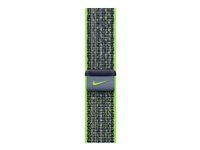 Apple Nike - Sløyfe for smart armbåndsur - 45 mm - 145 - 220 mm - bright green/blue MTL43ZM/A