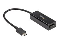 StarTech.com USB C to DisplayPort Adapter, 8K/5K/4K USB Type C to DP 1.4 Alt Mode Video Converter, HBR3/DSC/HDR, 8K 60Hz, Thunderbolt 3 Compatible DisplayPort 1.4 Monitor Display Adapter - 8K USB-C to DP Adapter (CDP2DP14B) - DisplayPort-adapter - 24 pin USB-C (hann) til DisplayPort (hunn) - Thunderbolt 3 / DisplayPort 1.4 - 1080p-støtte, 4K 120 Hz støtte, 8 K 60 Hz (7680 x 4320) støtte, 5K 60Hz støtte - svart - for P/N: TB4CDOCK CDP2DP14B