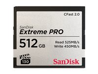 SanDisk Extreme Pro - flashminnekort - 512 GB - CFast 2.0 SDCFSP-512G-G46D