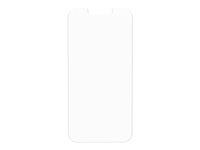 OtterBox Amplify Glass Antimicrobial - Skjermbeskyttelse for mobiltelefon - glass - blank - for Apple iPhone 14 77-88847