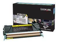 Lexmark - Gul - original - tonerpatron Lexmark Corporate - for Lexmark X748de, X748dte X748H3YG