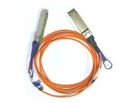 NVIDIA - 56GBase-AOC direkte tilkoblingskabel - QSFP til QSFP - fiberoptisk - Active Optical Cable (AOC) 980-9I15X-00L015