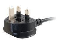 C2G Universal Power Cord - Strømkabel - BS 1363 (hann) til power IEC 60320 C13 - 5 m - formstøpt - svart 88516