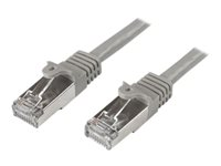 StarTech.com 5m CAT6 Ethernet Cable, 10 Gigabit Shielded Snagless RJ45 100W PoE Patch Cord, CAT 6 10GbE SFTP Network Cable w/Strain Relief, Grey, Fluke Tested/Wiring is UL Certified/TIA - Category 6 - 26AWG (N6SPAT5MGR) - Koblingskabel - RJ-45 (hann) til RJ-45 (hann) - 5 m - SFTP - CAT 6 - formstøpt, uten hindringer - grå N6SPAT5MGR