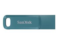 SanDisk Ultra Dual Drive Go - USB-flashstasjon - 256 GB - USB 3.2 Gen 1 / USB-C - navagio-brønn SDDDC3-256G-G46NBB