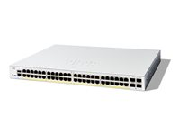 Cisco Catalyst 1200-48T-4X - Switch - L3 - smart - 48 x 10/100/1000Base-T + 4 x 10 Gigabit SFP+ - rackmonterbar - gjenfabrikert C1200-48T-4X-RF