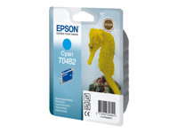 Epson T0482 - 13 ml - cyan - original - blære med RF/lyd-alarm - blekkpatron - for Stylus DX3800; Stylus Photo R200, R220, R300, R320, R340, RX500, RX600, RX620, RX640 C13T04824020