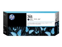 HP 745 - 300 ml - høykapasitets - matt svart - original - DesignJet - blekkpatron - for DesignJet Z2600 PostScript, Z5600 PostScript F9K05A