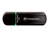 Transcend JetFlash 600 - USB-flashstasjon - 8 GB - USB 2.0 - blå TS8GJF600