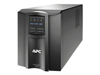 APC Smart-UPS SMT1000IC - UPS - AC 220/230/240 V - 700 watt - 1000 VA - RS-232, USB - utgangskontakter: 8 - svart - med APC SmartConnect SMT1000IC