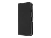 Insmat Exclusive - Lommebok for mobiltelefon - ekte skinn, polykarbonat - svart - for OnePlus 8T 650-2905