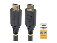 StarTech.com 3m (10ft) Premium Certified High Speed HDMI Cable, 4K60Hz - Premium High Speed - HDMI-kabel med Ethernet - HDMI hann til HDMI hann - 3 m - svart - passiv, 4K 60Hz støtte HDMI2-CABLE-4K60-3M