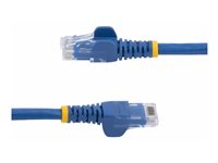 StarTech.com 10m CAT6 Ethernet Cable, 10 Gigabit Snagless RJ45 650MHz 100W PoE Patch Cord, CAT 6 10GbE UTP Network Cable w/Strain Relief, Blue, Wiring is UL Certified/TIA - Category 6 - 24AWG (N6PATC10MBL) - Koblingskabel - RJ-45 (hann) til RJ-45 (hann) - 10 m - UTP - CAT 6 - formstøpt, uten hindringer - blå N6PATC10MBL