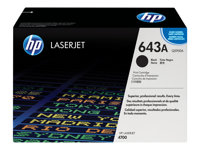 HP 643A - Svart - original - LaserJet - tonerpatron (Q5950A) - for Color LaserJet 4700, 4700dn, 4700dtn, 4700n, 4700ph+ Q5950A