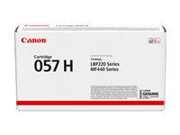 Canon 057 H - Høykapasitets - svart - original - tonerpatron - for ImageCLASS LBP228, LBP236, LBP237, MF455; i-SENSYS LBP233, LBP236, MF453, MF455 3010C002