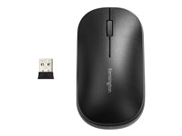 Kensington SureTrack Dual Wireless Mouse - Mus - optisk - 4 knapper - trådløs - 2.4 GHz, Bluetooth 5.0 LE, Bluetooth 3.0 - USB trådløs mottaker - svart K75298WW