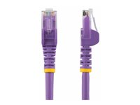 StarTech.com 1.5m CAT6 Ethernet Cable, 10 Gigabit Snagless RJ45 650MHz 100W PoE Patch Cord, CAT 6 10GbE UTP Network Cable w/Strain Relief, Purple, Wiring is UL Certified/TIA - Category 6 - 24AWG (N6PATC150CMPL) - Koblingskabel - RJ-45 (hann) til RJ-45 (hann) - 1.5 m - UTP - CAT 6 - uten hindringer - purpur N6PATC150CMPL